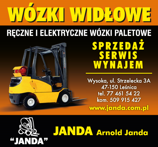 JANDA Arnold Janda Wysoka Wózki Widłowe / Ręczne i Elektryczne Wózki Paletowe