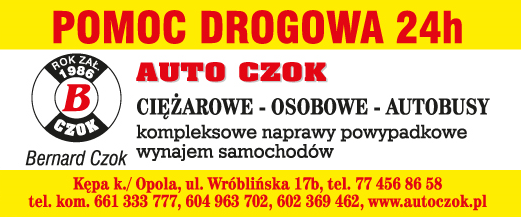AUTO CZOK Bernard Czok Kępa Pomoc Drogowa 24H / Kompleksowe Naprawy Powypadkowe / Wynajem Samochodów