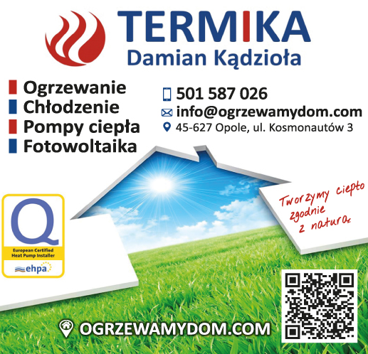 TERMIKA Damian Kądzioła Opole Ogrzewanie / Chłodzenie / Pompy Ciepła / Fotowoltaika