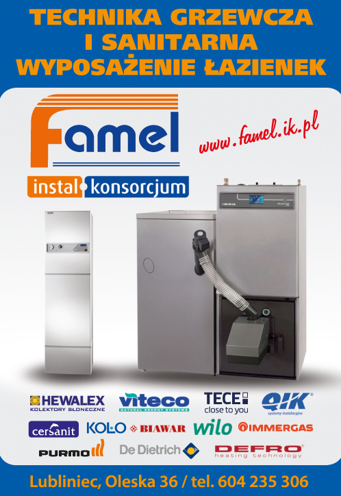 FAMEL Sp. z o.o. Instal Konsorcjum Lubliniec Technika Grzewcza i Sanitarna / Wyposażenie Łazienek 