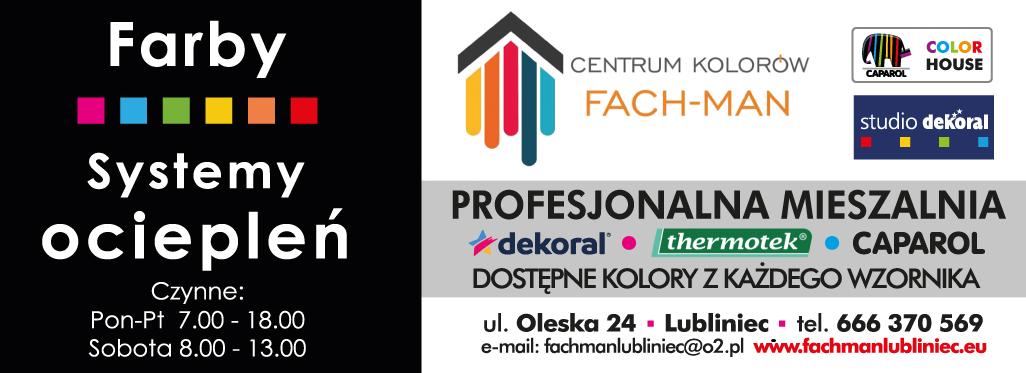 FACH-MAN Centrum Kolorów Lubliniec Profesjonalna Mieszalnia / Systemy Ociepleń