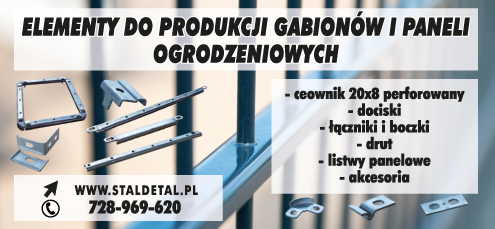 STALDETAL Lisów Elementy Do Produkcji Gabionów i Paneli Ogrodzeniowych