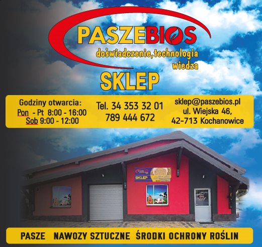 PASZE BIOS Sp. J. Kochanowice Pasze / Nawozy Sztuczne / Środki Ochrony Roślin