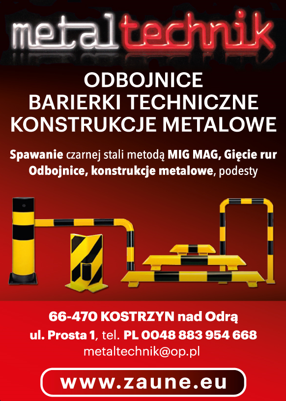 METAL TECHNIK Kostrzyn nad Odrą Odbojnice / Barierki Techniczne / Konstrukcje Metalowe / Podesty