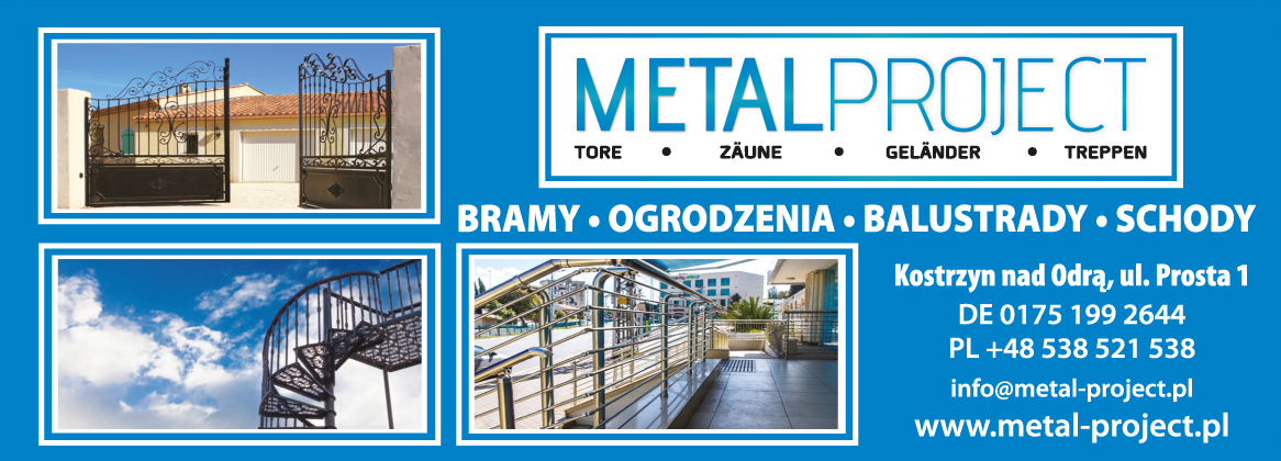 METAL PROJECT Kostrzyn nad Odrą Bramy / Ogrodzenia / Balustrady / Schody