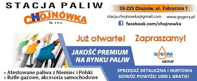 STACJA PALIW CHOJNÓWKA  JUŻ OTWARTA! - CHOJNÓW, ul. Fabryczna 1