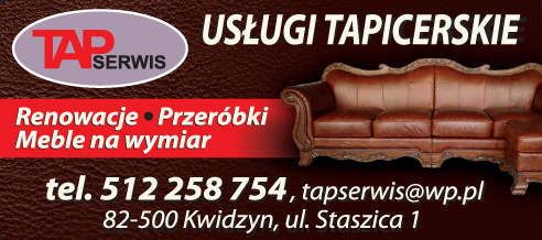 TAP SERWIS USŁUGI TAPICERSKIE Kwidzyn 