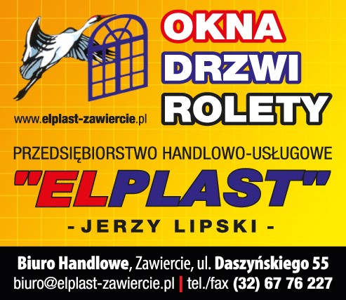 P.H.U. "ELPLAST" Jerzy Lipski Zawiercie Okna / Drzwi / Rolety