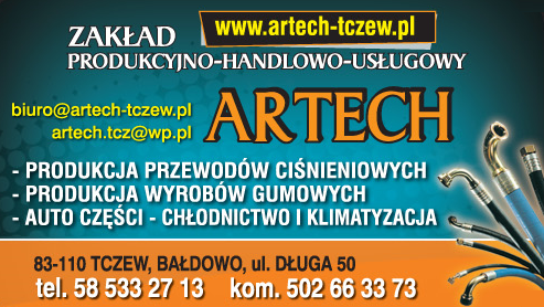 ARTECH ZAKŁAD PRODUKCYJNO-HANDLOWO-USŁUGOWY Bałdowo