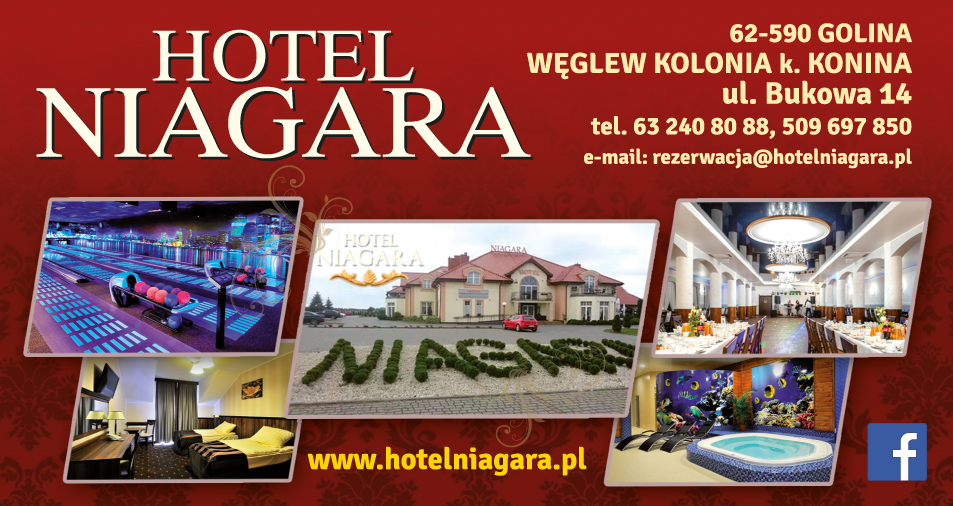 HOTEL NIAGARA Węglew Kolonia Sala Bankietowa / Restauracja / Sale Konferencyjne / Pokoje / Basen