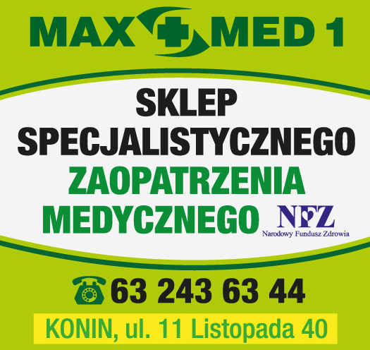 MAX MED 1 Konin Sklep Specjalistycznego Zaopatrzenia Medycznego