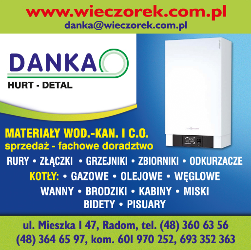 DANKA HURT-DETAL Radom Materiały WOD.-KAN. i C.O.