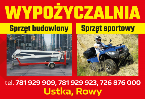 Wypożyczalnia Sprzętu Budowlanego i Sprzętu Sportowego Ustka, Rowy