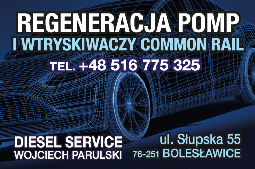 DIESEL SERVICE Wojciech Parulski Bolesławice Regeneracja Pomp i Wtryskiwaczy Common Rail