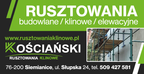 KOŚCIAŃSKI Siemianice Rusztowania Budowlane / Klinowe / Elewacyjne