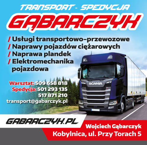 GĄBARCZYK Wojciech Gąbarczyk Kobylnica Usługi Transportowo-Przewozowe / Naprawy Pojazdów Ciężarowych
