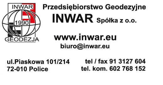 PRZEDSIĘBIORSTWO GEODEZYJNE INWAR Spółka z o.o. Police Geodezja 