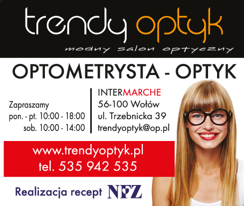 TRENDY OPTYK Wołów Modny Salon Optyczny / Optometrysta - Optyk 