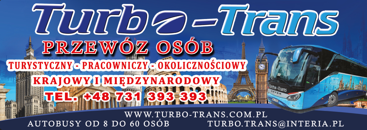 TURBO - TRANS Wołów Przewóz Osób / Turystyczny / Pracowniczy / Okolicznościowy 