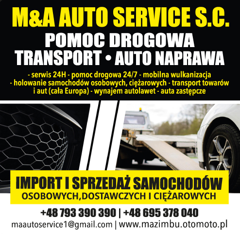 M&A AUTO SERVICE s.c. Grzymałków Pomoc Drogowa / Transport / Auto Naprawa