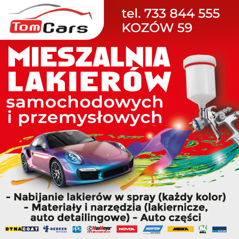 TomCars Kozów Mieszalnia Lakierów Samochodowych i Przemysłowych/ Auto Części/ Materiały i Narzędzia