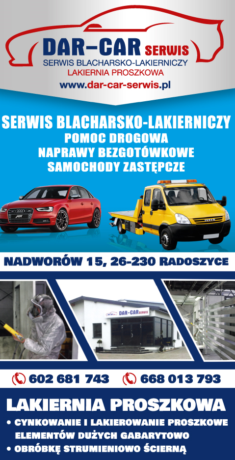 DAR-CAR SERWIS Nadworów Serwis Blacharsko-Lakierniczy / Pomoc Drogowa / Lakiernia Proszkowa