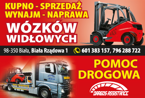 DARGOŚ Biała Rządowa Kupno - Sprzedaż - Wynajem - Naprawa Wózków Widłowych / Pomoc Drogowa 