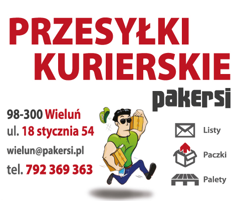 PAKERSI Wieluń Przesyłki Kurierskie / Kurier /  Listy / Paczki / Palety 