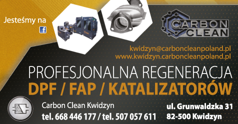 Carbon Clean Kwidzyn Profesjonalna Regeneracja DPF / FAP / Katalizatorów