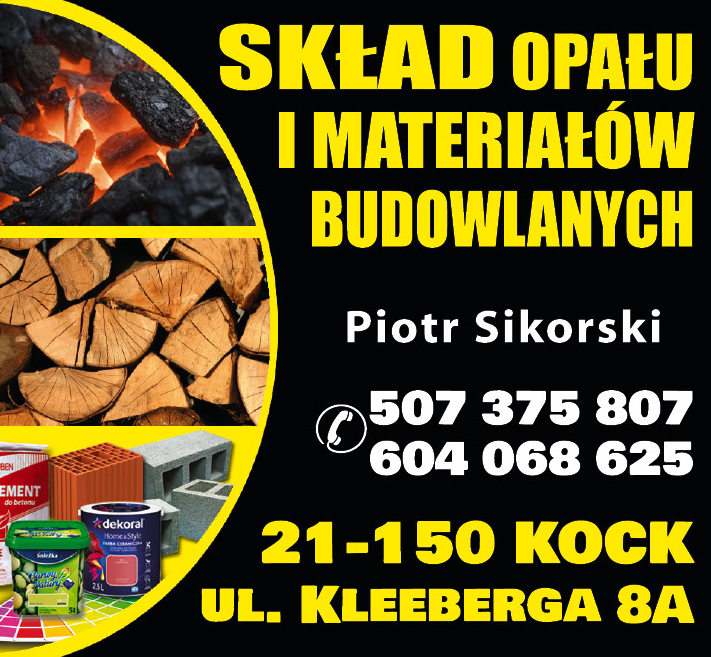 SKŁAD OPAŁU I MATERIAŁÓW BUDOWLANYCH Piotr Sikorski Kock