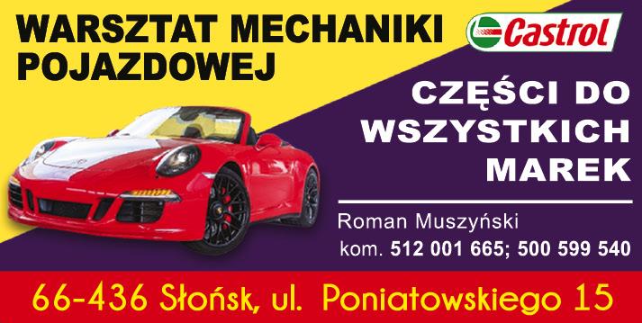 WARSZTAT MECHANIKI POJAZDOWEJ Roman Muszyński Słońsk Części Do Wszystkich Marek