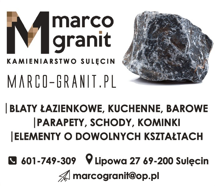 MARCO GRANIT Sulęcin Blaty Łazienkowe / Kuchenne / Barowe / Parapety / Schody / Kominki 
