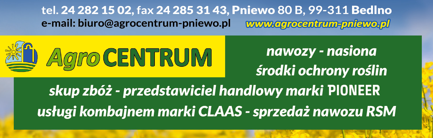 AGRO-CENTRUM Pniewo Nawozy / Nasiona / Środki Ochrony Roślin / Skup Zbóż / Usługi Kombajnem