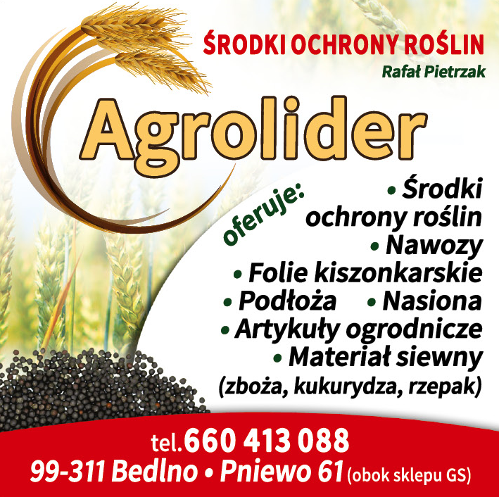 AGROLIDER Rafał Pietrzak Pniewo Środki Ochrony Roślin / Nawozy / Podłoża / Nasiona / Materiał Siewny