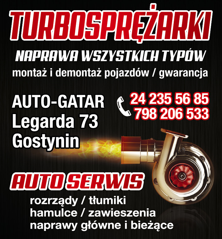 AUTO-GATAR Gostynin Turbosprężarki Naprawa Wszystkich Typów / Auto Serwis