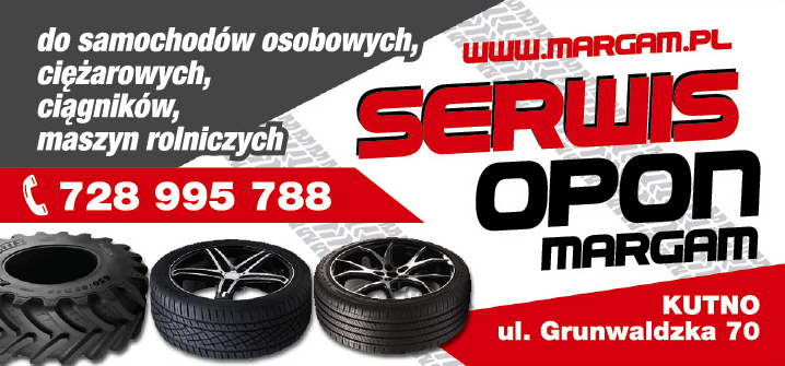 F.H.U. MARGAM Kutno Serwis Opon Do Samochodów Osobowych, Ciężarowych, Ciągników, Maszyn Rolniczych