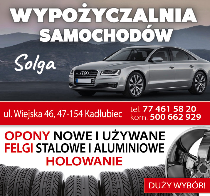 SOLGA Serwis Opon & Wypożyczalnia Samochodów Kadłubiec