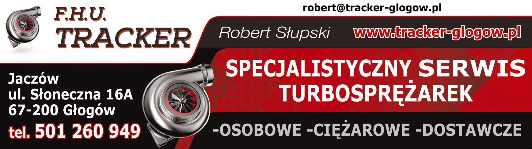 F.H.U. TRACKER Robert Słupski Jaczów Specjalistyczny Serwis Turbosprężarek