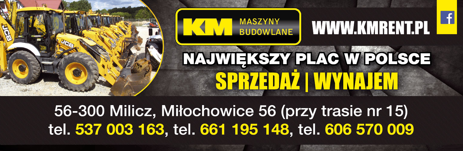 KM MASZYNY BUDOWLANE Milicz Maszyny Budowlane / Sprzedaż / Wynajem 