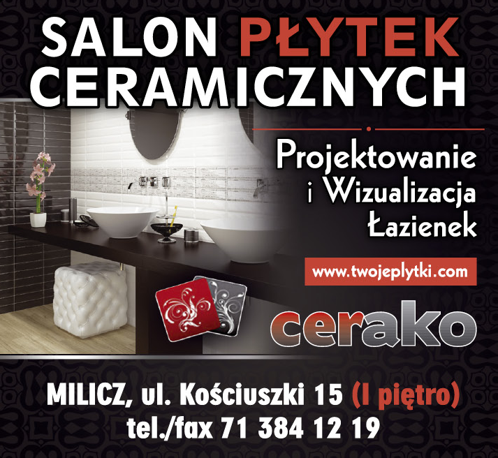 CERAKO Milicz Salon Płytek Ceramicznych / Projektowanie i Wizualizacja Łazienek 