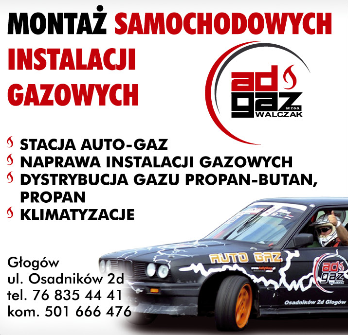 ADGAZ WALCZAK Sp. z o.o. Głogów Montaż Samochodowych Instalacji Gazowych