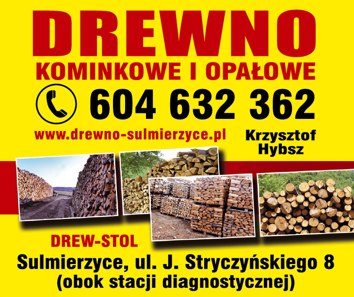 DREW-STOL Krzysztof Hybsz Sulmierzyce Drewno Kominkowe i Opałowe / Zabudowa Wnęk 