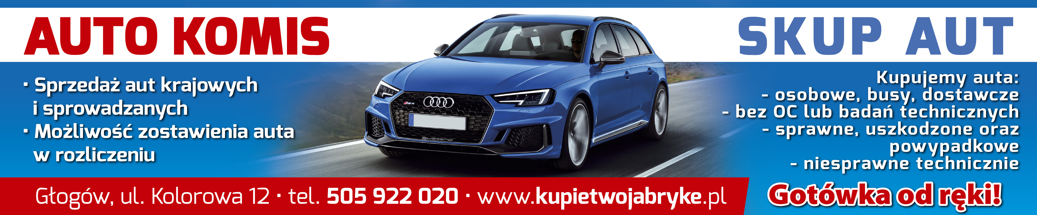 Kupię Twoją Brykę Głogów Auto Komis Sprzedaż Aut Krajowych i Sprowadzanych | Skup Aut 