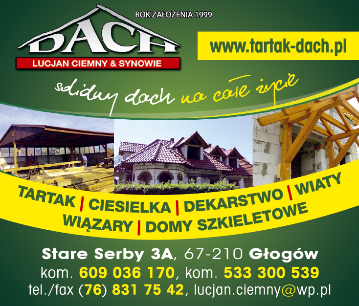 PHU DACH Lucjan Ciemny & Synowie Stare Serby Tartak / Ciesielka / Dekarstwo / Wiaty / Wiązary