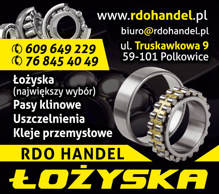 RDO HANDEL Polkowice Łożyska / Pasy Klinowe / Uszczelnienia / Kleje Przemysłowe