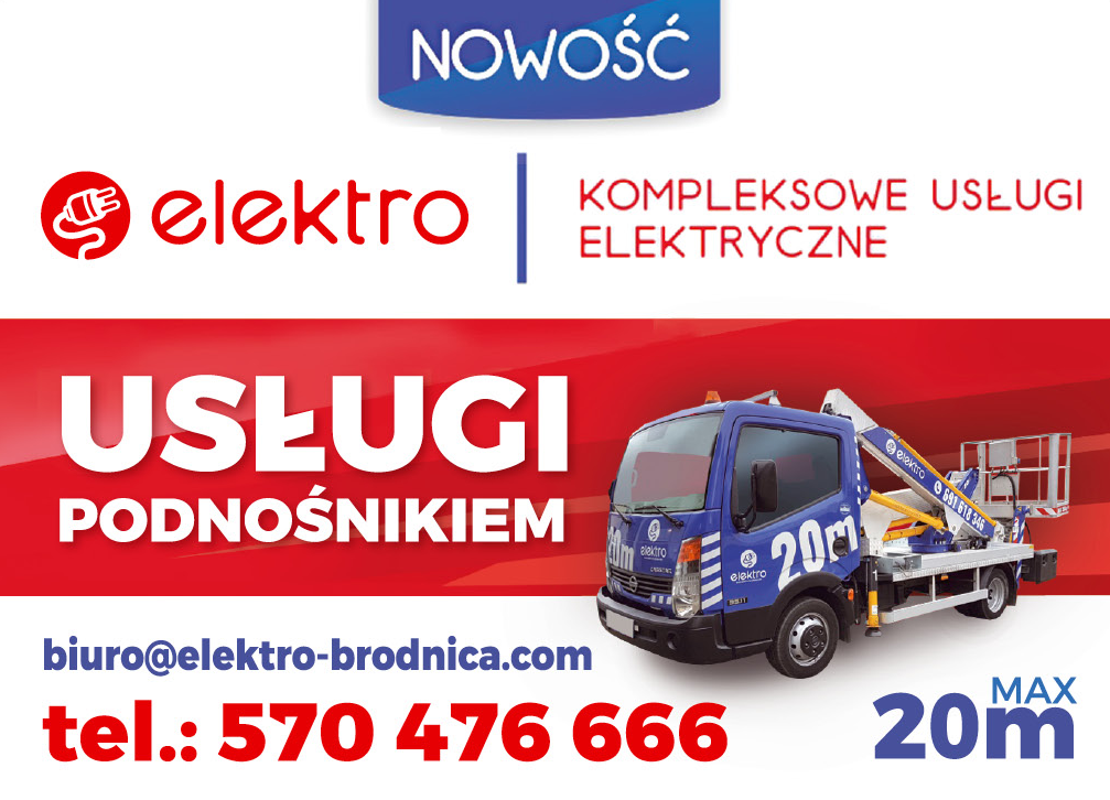 ELEKTRO Brodnica Kompleksowe Usługi Elektryczne / Usługi Podnośnikiem 