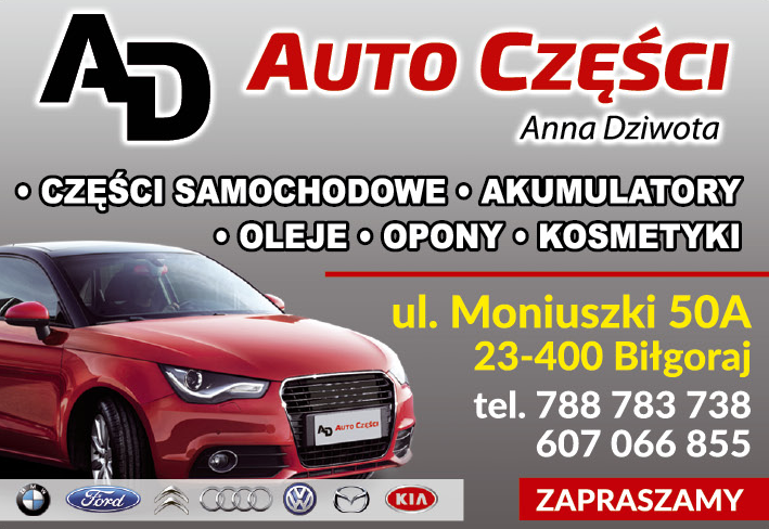 AUTO CZĘŚCI Anna Dziwota Biłgoraj Części Samochodowe / Akumulatory / Oleje / Opony / Kosmetyki 