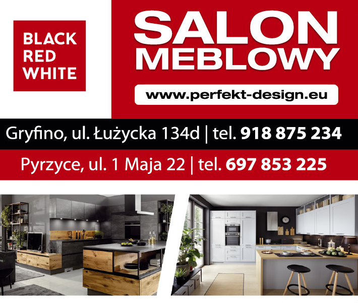 F.H.U. PERFEKT Salon Meblowy Black Red White Gryfino / Pyrzyce