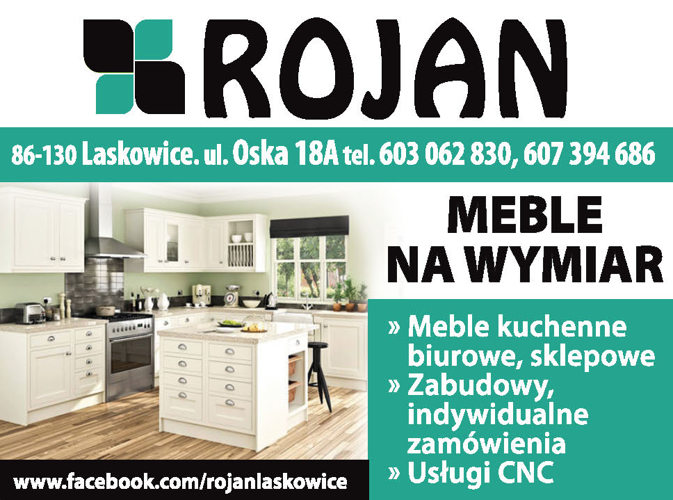 ROJAN Laskowice Meble Na Wymiar / Meble Kuchenne / Biurowe / Sklepowe / Usługi CNC 
