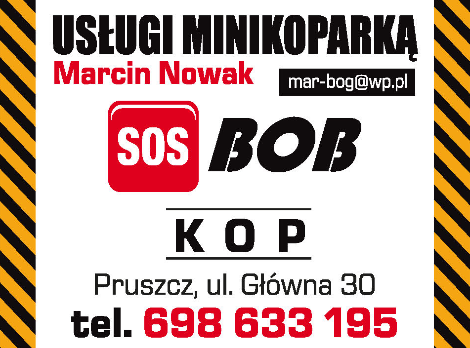 USŁUGI MINIKOPARKĄ Marcin Nowak Pruszcz 